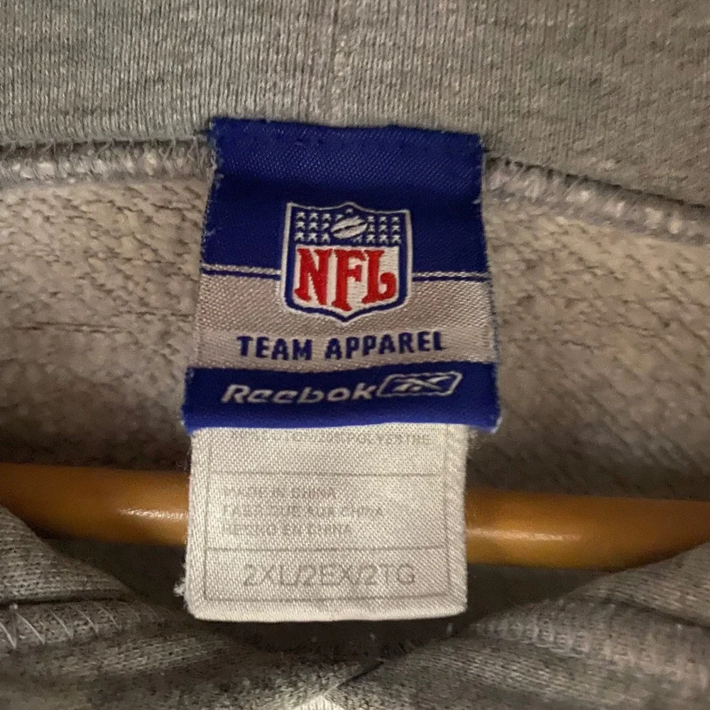 Reebok On Field NFL Pittsburgh Steelers Hoodie Mens‎ 2XL Gray 2000s